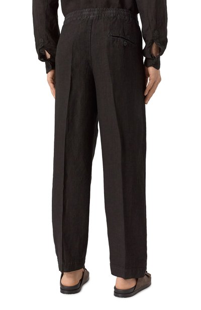 Льняные брюки INLINUM, арт. PAJAMA/TR0PEA, фото 4