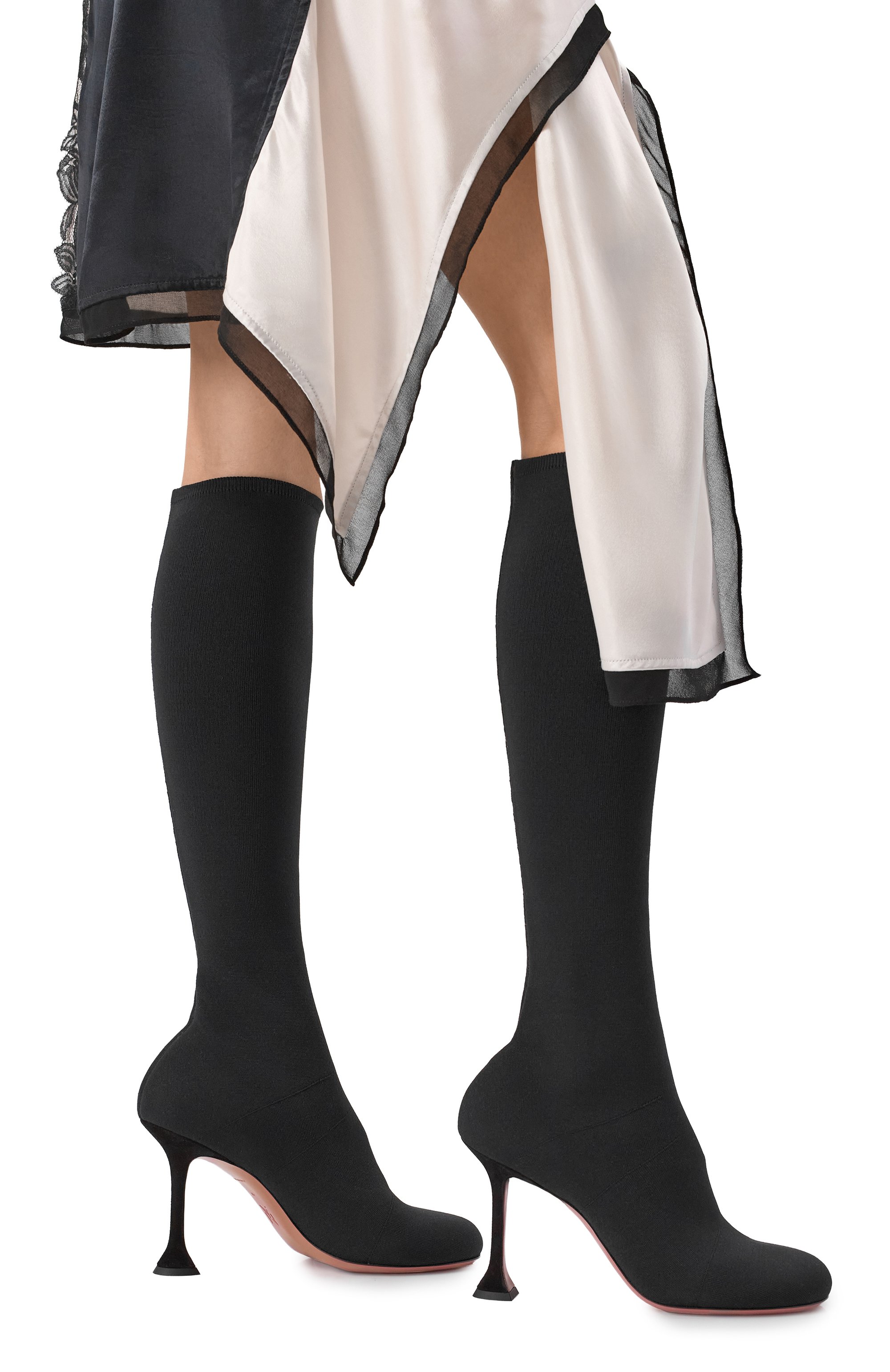 Текстильные сапоги veneda 95 AMINA MUADDI, арт. VENEDA STRETCH B00T 95/FINE KNIT, фото 2