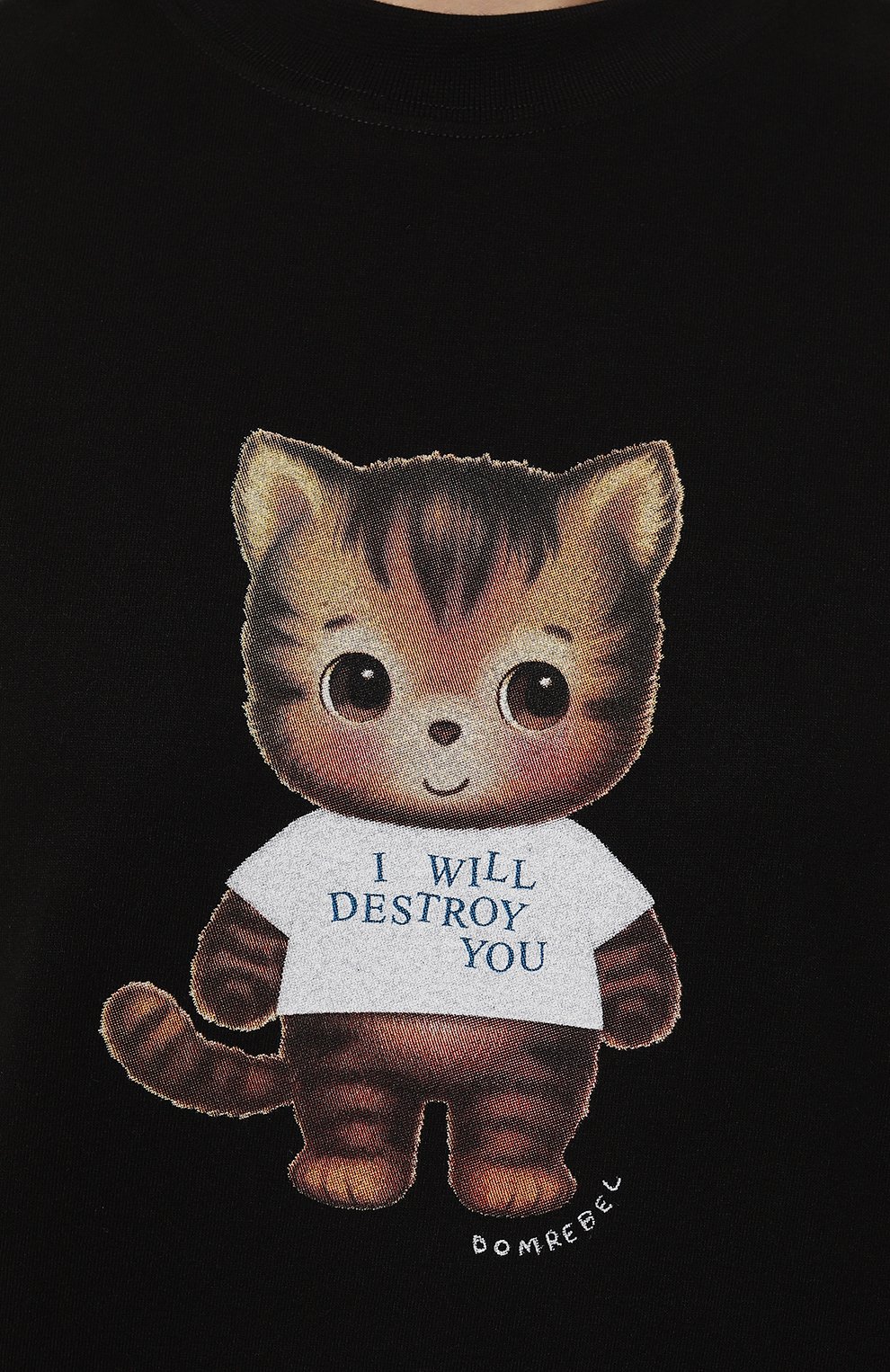 Хлопковая футболка DOMREBEL черного цвета по цене 15400 руб., арт. DESTR0Y/T-SHIRT, фото 5 Хлопковая футболка DOMREBEL, арт. DESTR0Y/T-SHIRT, фото 5