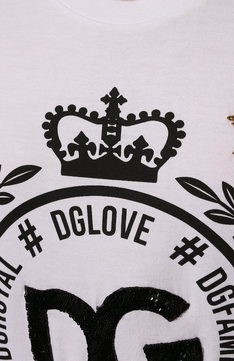 Хлопковая футболка DOLCE & GABBANA, арт. F8K74Z/G7QXG/0UTLET AW22-23, фото 5