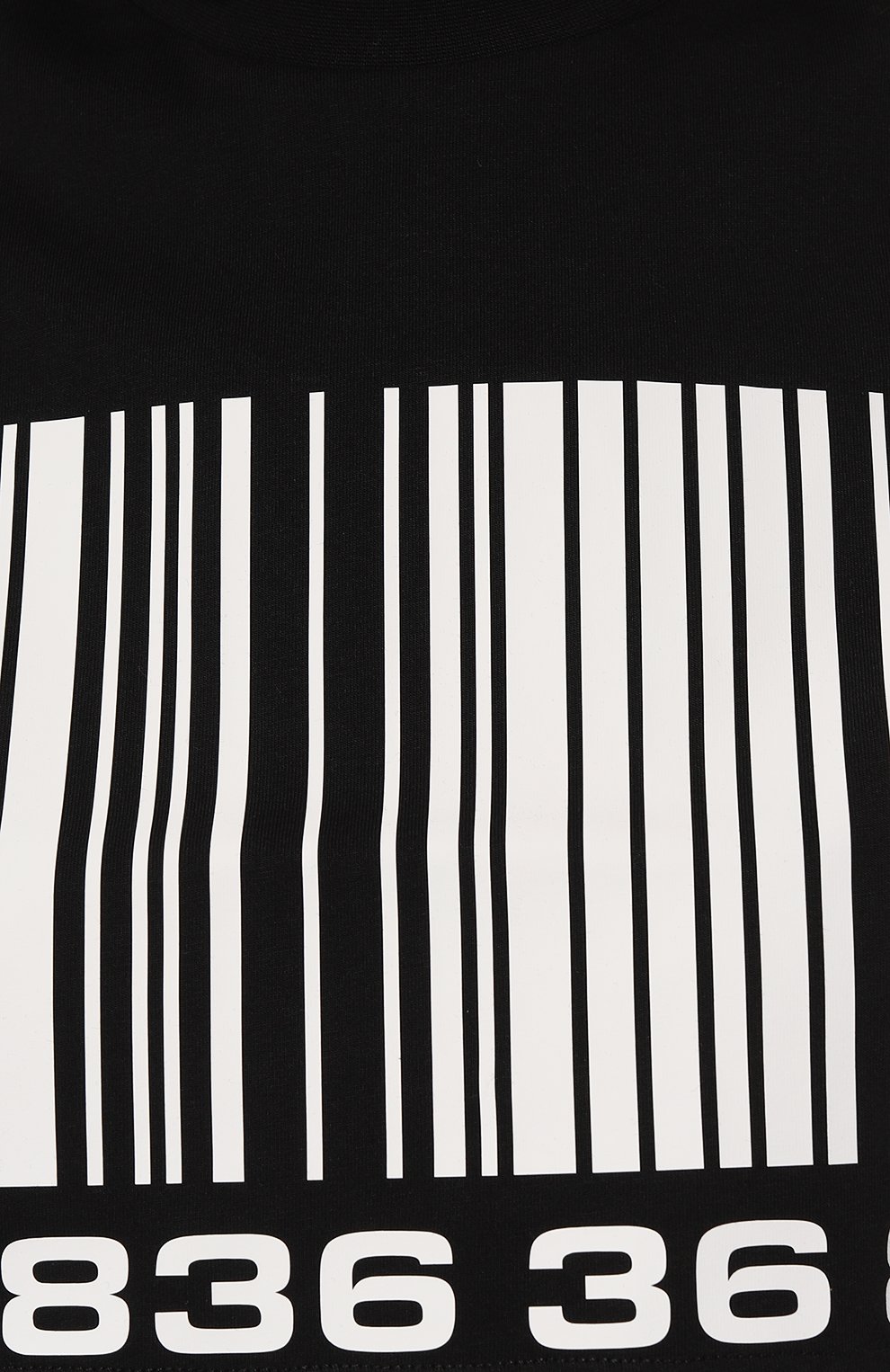 Хлопковая майка VTMNTS черного цвета по цене 23650 руб., арт. VL18TR300B, фото 5 Хлопковая майка VTMNTS, арт. VL18TR300B, фото 5