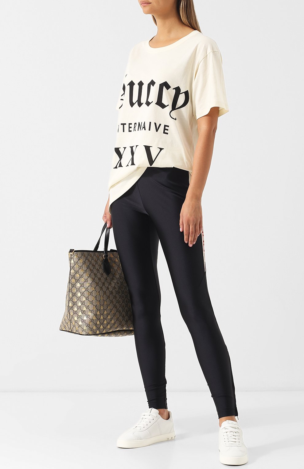 Однотонные легинсы с логотипом бренда GUCCI, арт. 531502/X9Y08, фото 2