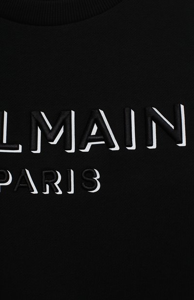 Хлопковый свитшот BALMAIN, арт. 6N4640/NX300/4-10, фото 3