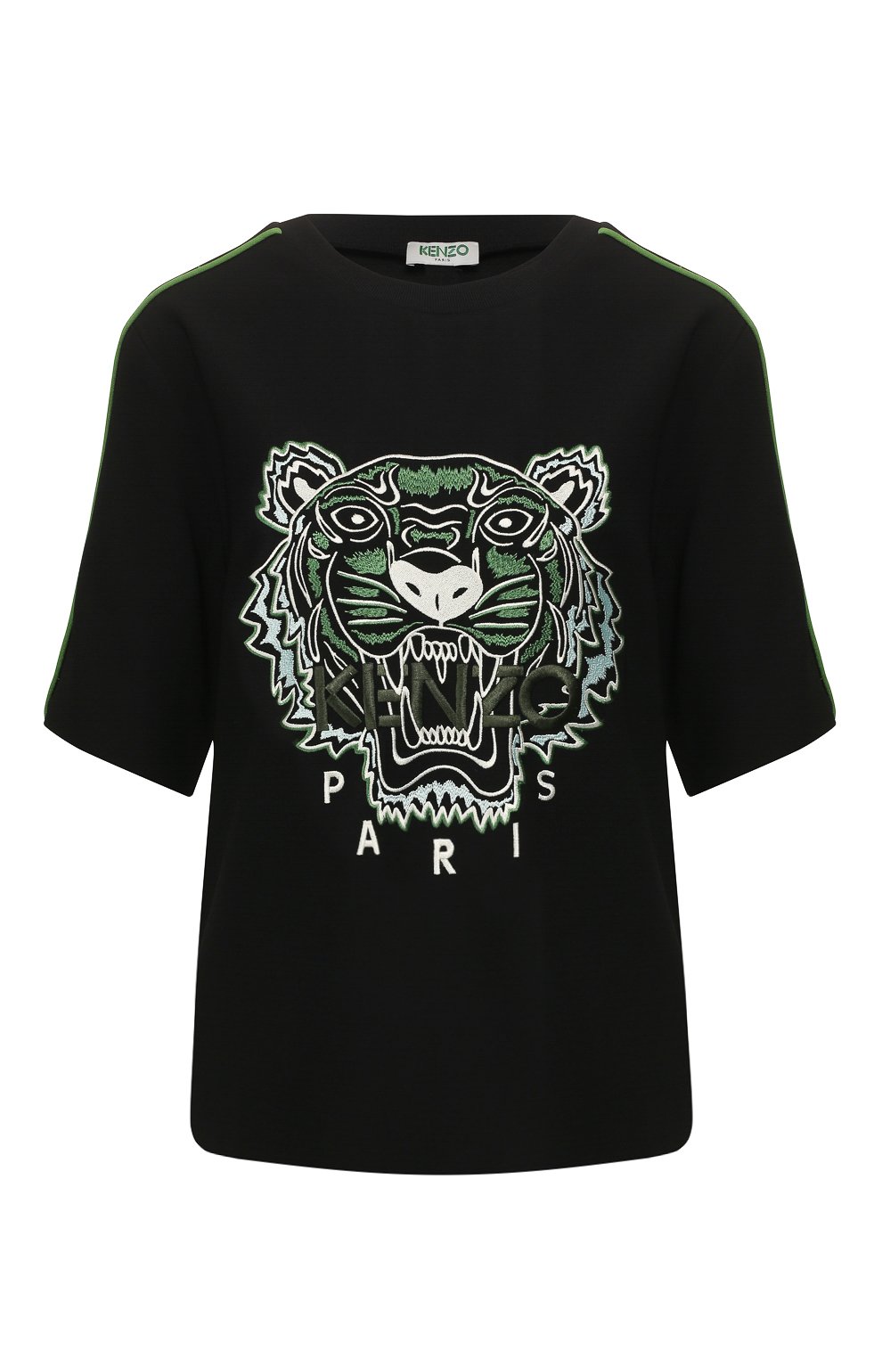 Футболка KENZO черного цвета по цене 32500 руб., арт. FA52T01765AC, фото 1 Футболка KENZO, арт. FA52T01765AC, фото 1