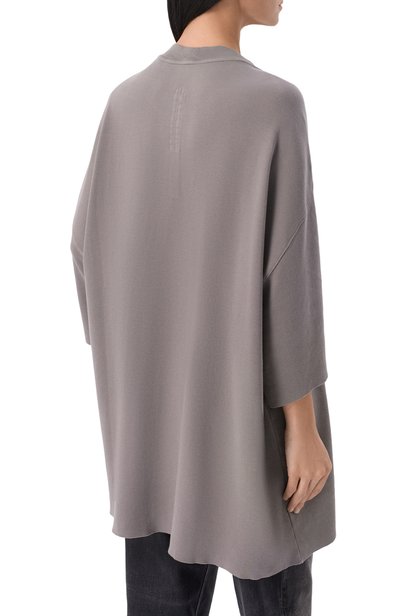 Хлопковая футболка RICK OWENS серого цвета по цене 69950 руб., арт. RP02F5204/JDC, фото 4 Хлопковая футболка RICK OWENS, арт. RP02F5204/JDC, фото 4