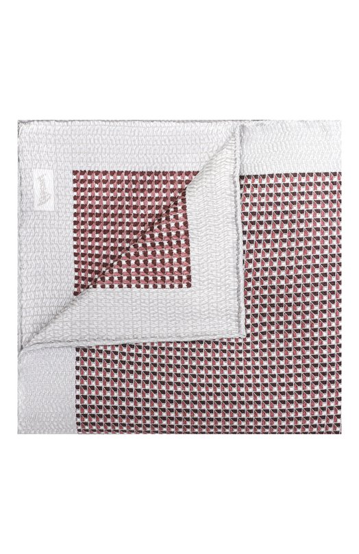 Шелковый комплект из галстука и платка Brioni 08A900/PD447 Бордовый  08A900/PD447 Фото 5