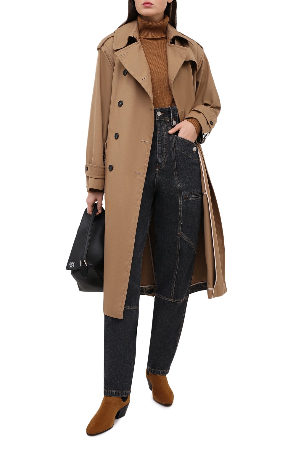 Джинсы ISABEL MARANT ETOILE темно-серого цвета по цене 38500 руб., арт. PA1398-20A034E/NEK0, фото 2 Джинсы ISABEL MARANT ETOILE, арт. PA1398-20A034E/NEK0, фото 2