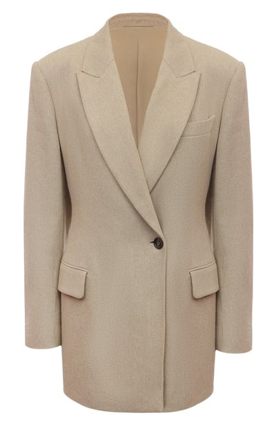 Женский жакет изо льна и хлопка BRUNELLO CUCINELLI, арт. MH5542729