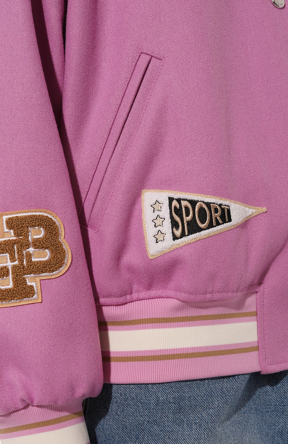 Бомбер BOSS розового цвета по цене 48600 руб., арт. 50483272, фото 5 Бомбер BOSS, арт. 50483272, фото 5