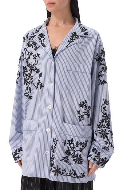 Рубашка из хлопка и шелка DOLCE & GABBANA, арт. F5U42Z/GDDRZ, фото 3