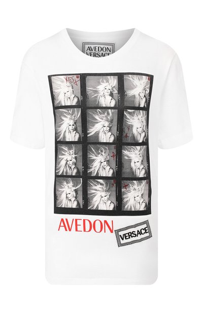 Женская хлопковая футболка VERSACE, арт. A84799/A228806