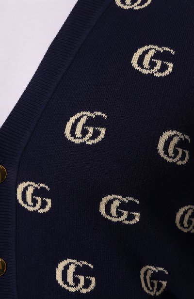 Хлопковый кардиган GUCCI, арт. 660285 XKBVB, фото 5