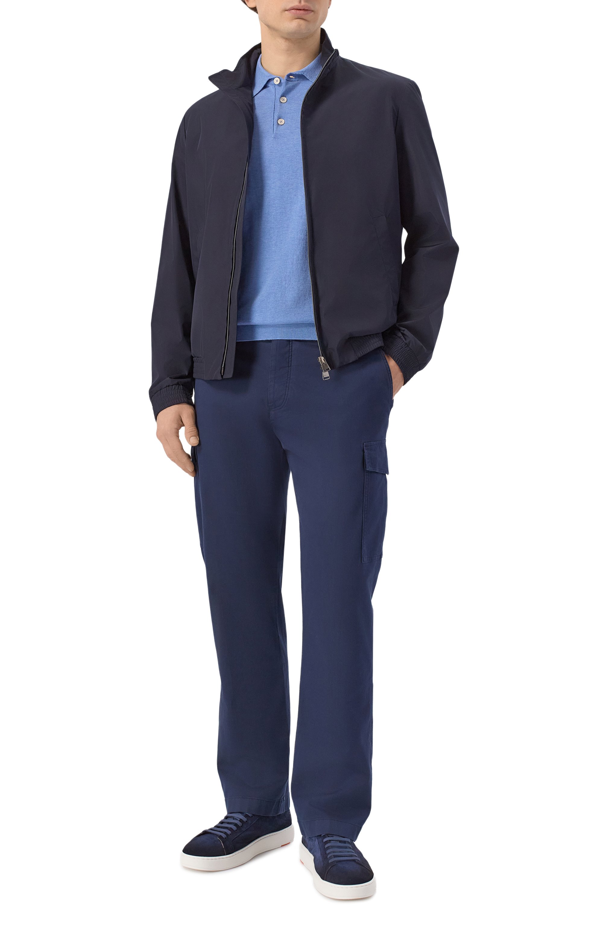 Хлопковое поло ANDREA CAMPAGNA, арт. M5426-8056, фото 2