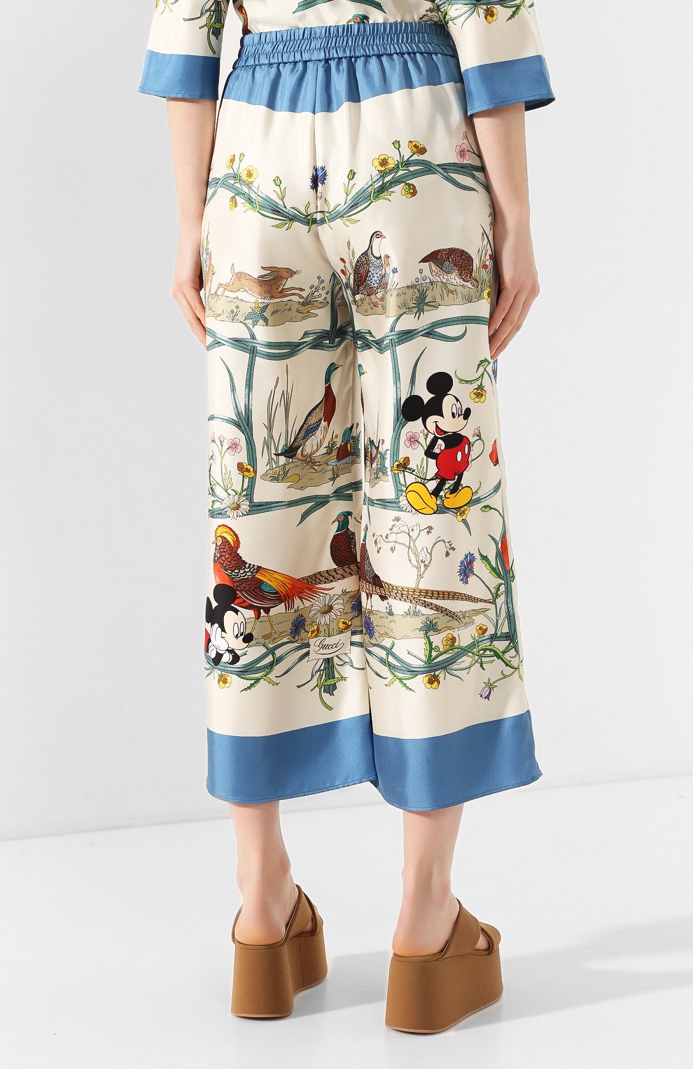 Шелковые брюки disney x gucci GUCCI, арт. 596961/ZAD0P, фото 4