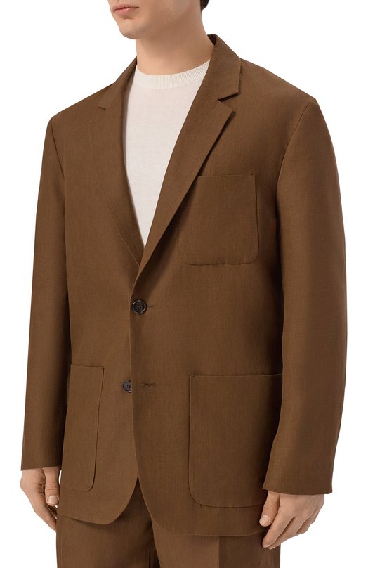 Льняной пиджак MVST M26.2PM.J036/F157 Коричневый  M26.2PM.J036/F157 Фото 3