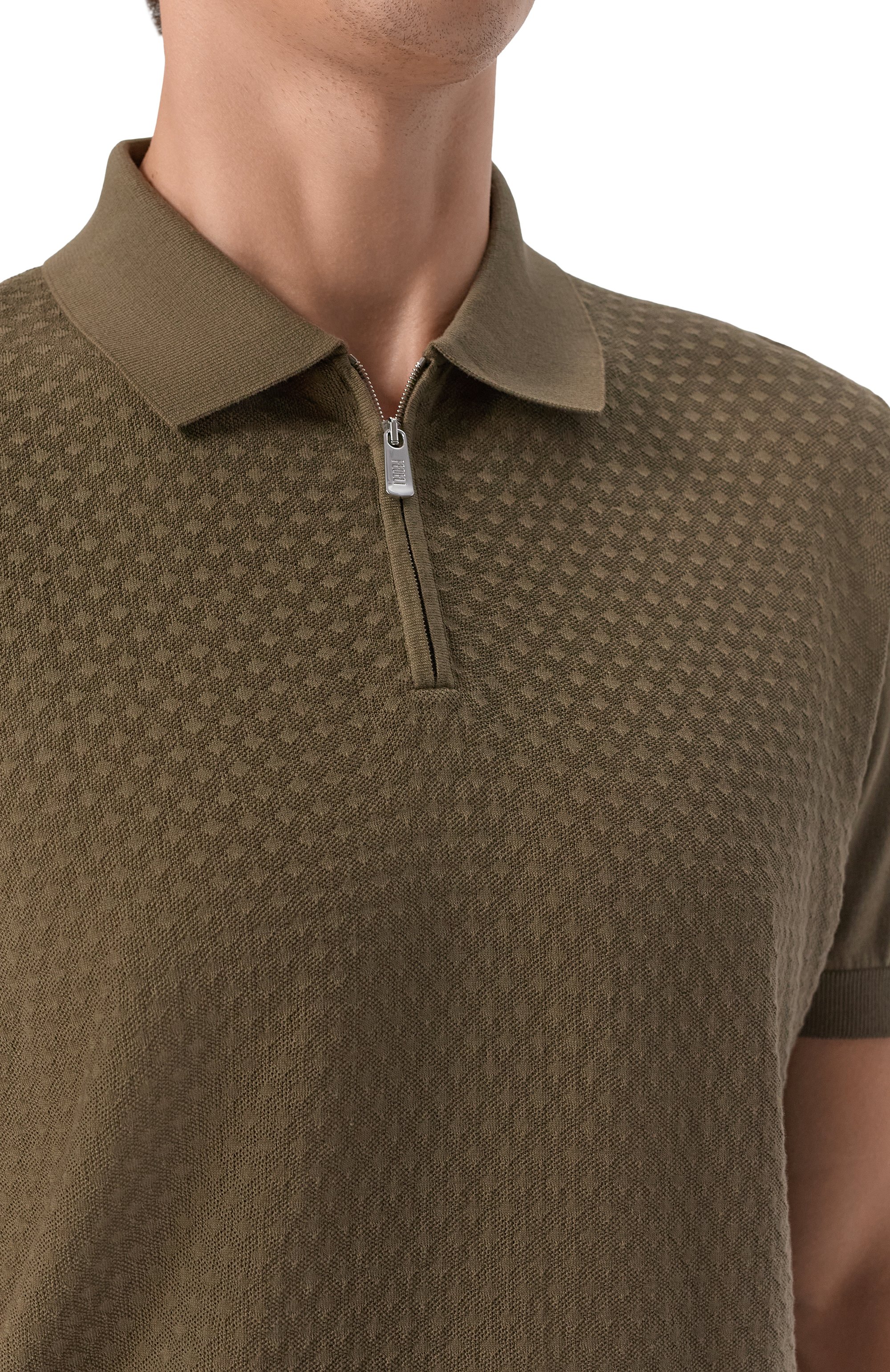 Хлопковое поло FEDELI, арт. MU0D5853/GIZA LIGHT DUSTY, фото 5