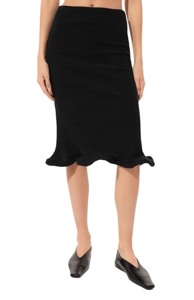 Юбка JIL SANDER черного цвета по цене 69050 руб., арт. J02MA0122/J74450, фото 3 Юбка JIL SANDER, арт. J02MA0122/J74450, фото 3