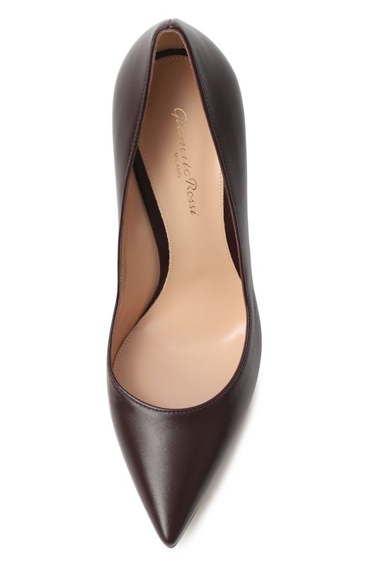 Кожаные туфли Gianvito 105 Gianvito Rossi G28470.15RIC.NAPB0UR Бордовый  G28470.15RIC.NAPB0UR Фото 6