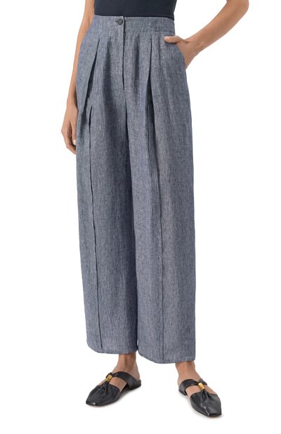 Льняные брюки EMPORIO ARMANI, арт. EW001572/TE10381, фото 3