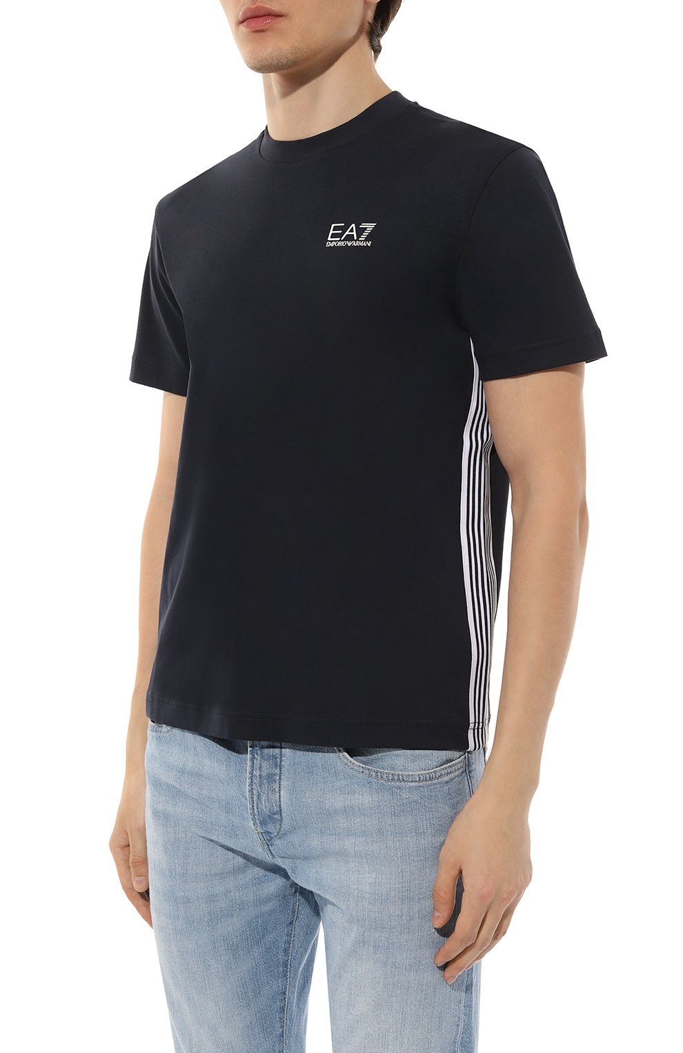 Хлопковая футболка EA7, арт. 6DPT19/PJ0LZ/S, фото 3