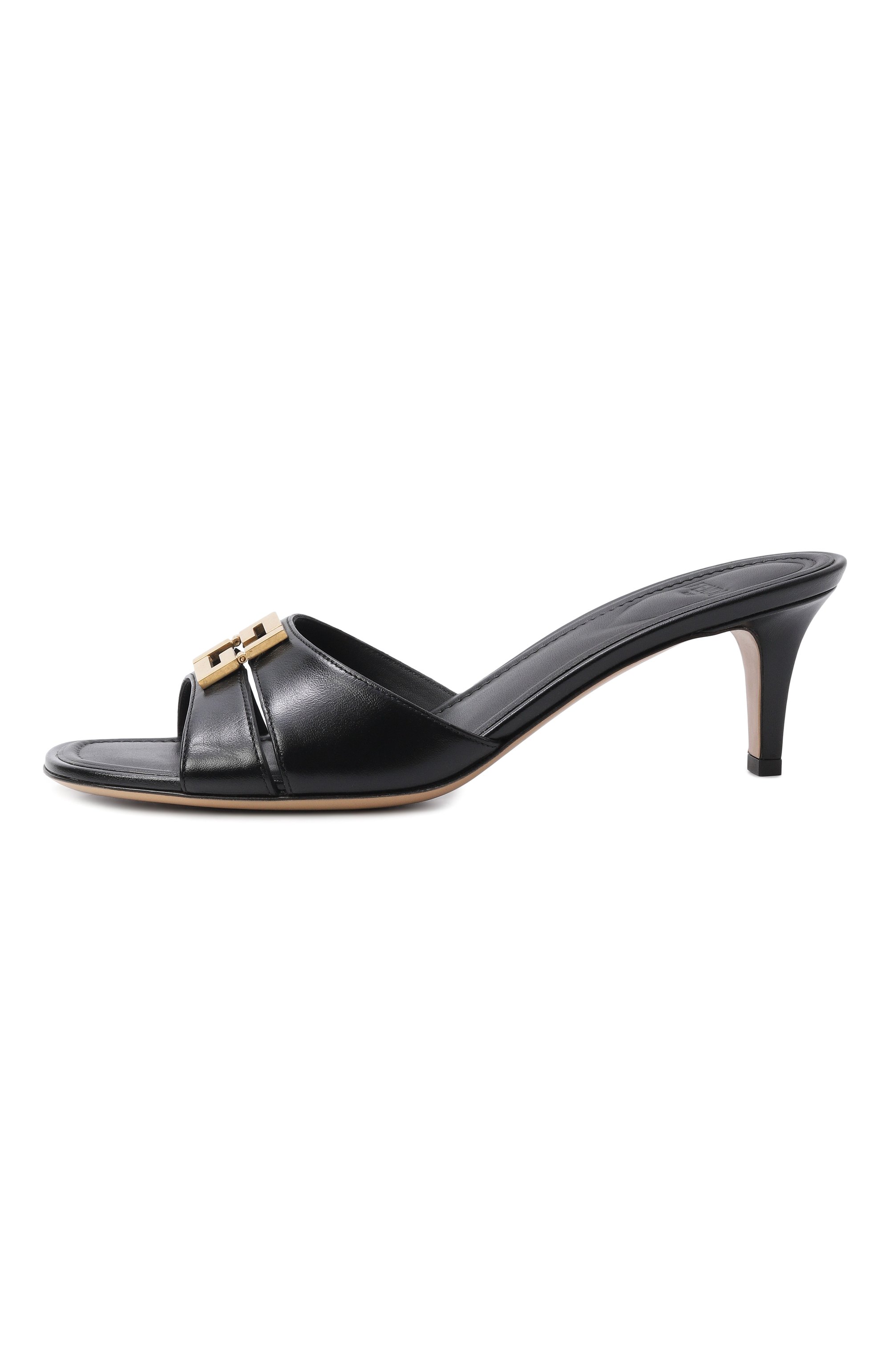 Кожаные мюли ffold 55 FENDI, арт. 8R8538 NA7 F0QA1, фото 4