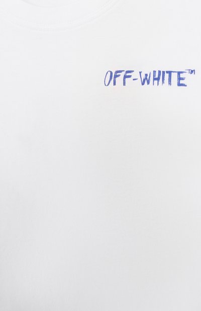 Хлопковая футболка OFF-WHITE, арт. 0BAA002S26JER005_001, фото 3