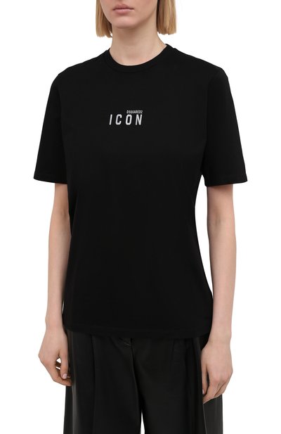 Хлопковая футболка DSQUARED2, арт. S80GC0022/S23009, фото 3
