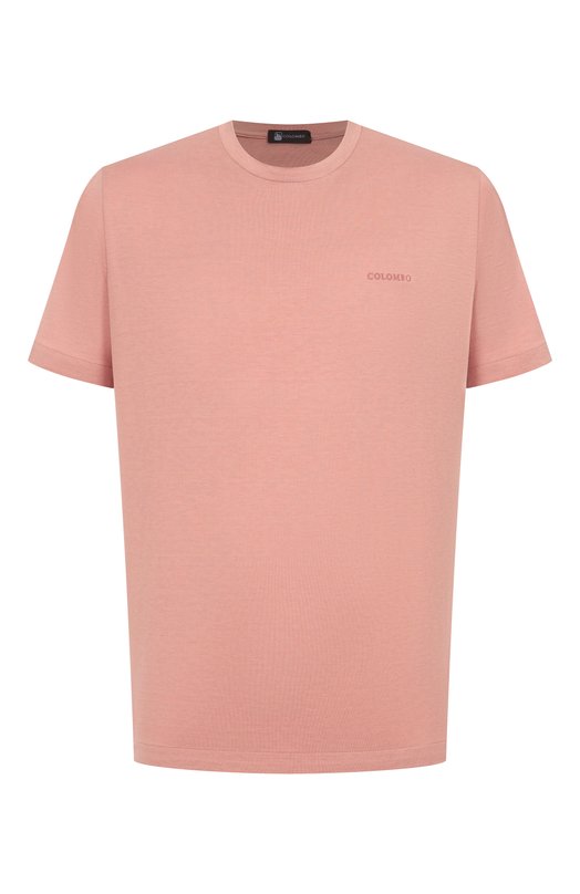 Футболка из шелка и хлопка Colombo TS00404/M0146-J0 Розовый TS00404/M0146-J0