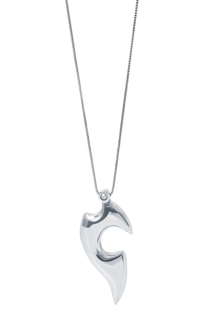 Кулон на цепочке BOTTEGA VENETA серебряного цвета по цене 106000 руб., арт. 688709/VL919, фото 3 Кулон на цепочке BOTTEGA VENETA, арт. 688709/VL919, фото 3