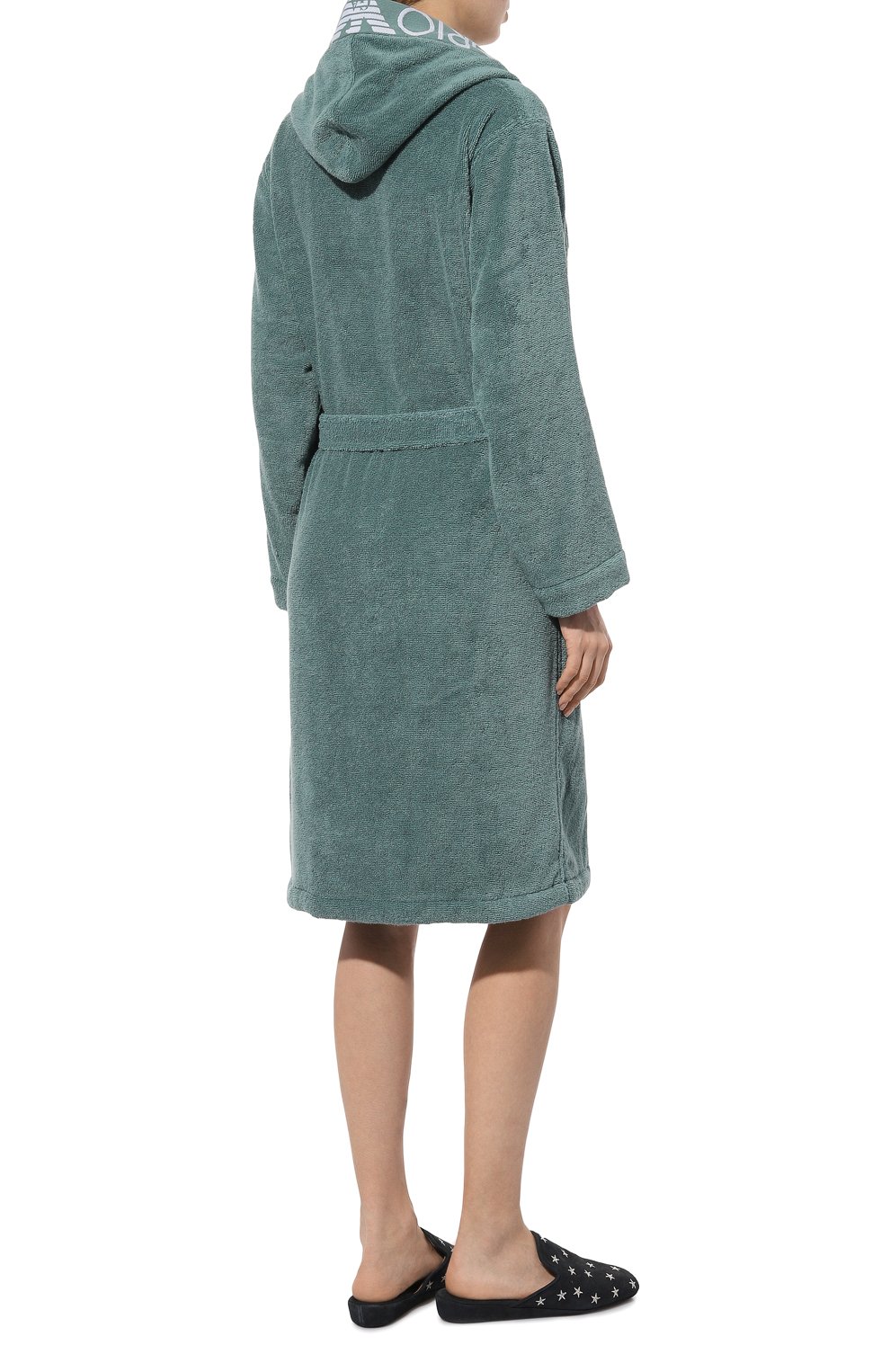 Хлопковый халат EMPORIO ARMANI, арт. 164694/3F291, фото 4