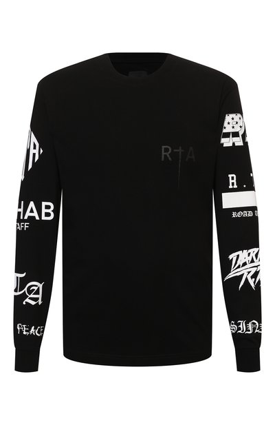 Хлопковый лонгслив RTA, арт. MF21-A094-0049BLKGT, фото 1