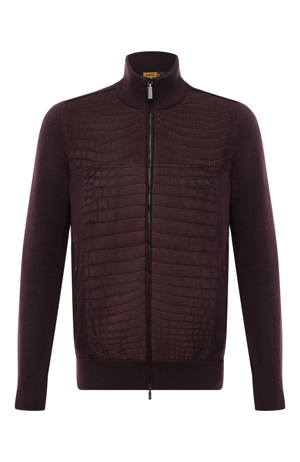 Кардиган с отделкой из кожи аллигатора ZILLI, арт. MBW-NC315-CR0C1/ML01/AMIS, фото 1