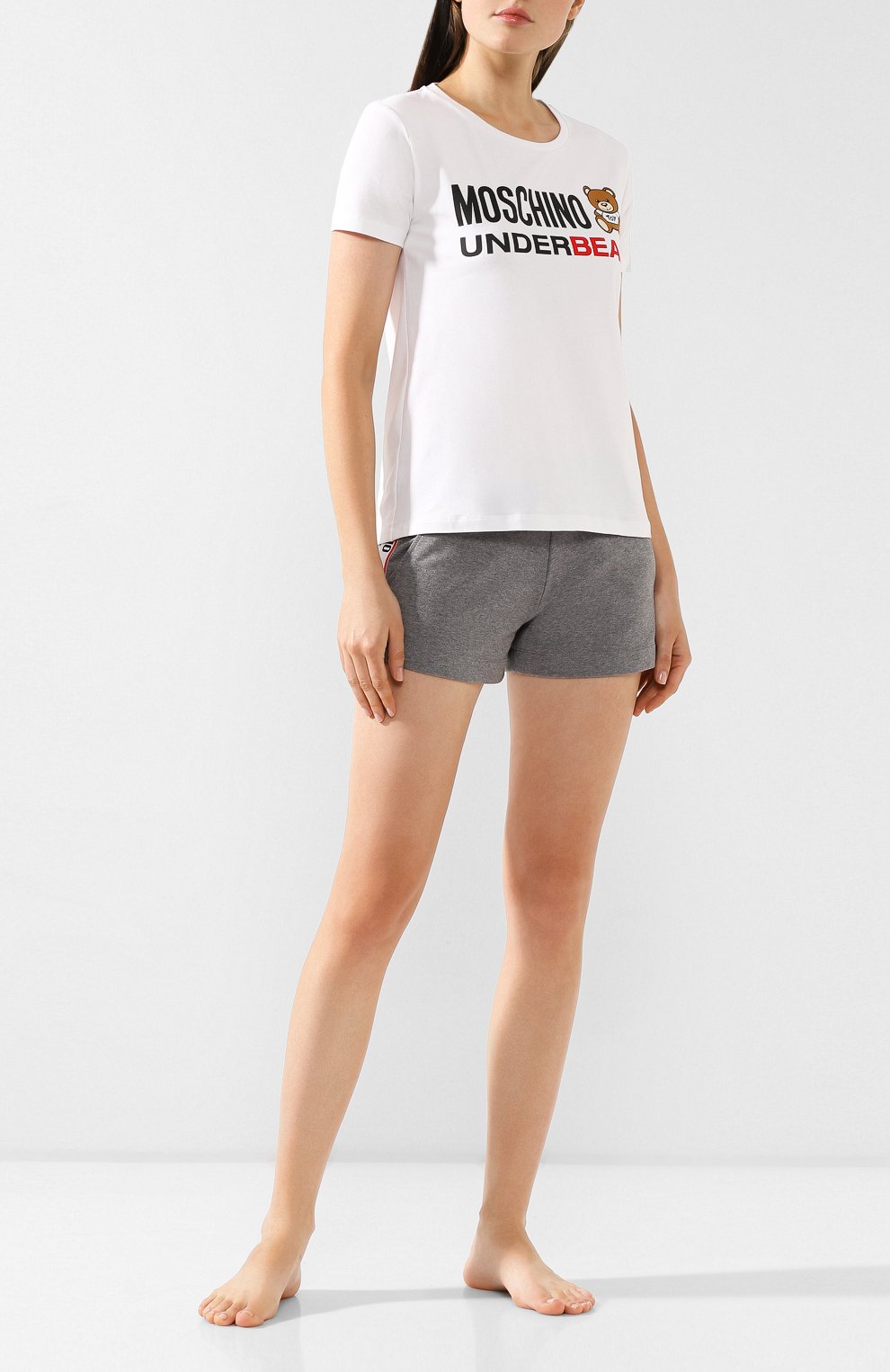 Хлопковая футболка MOSCHINO, арт. A1904/9003, фото 2