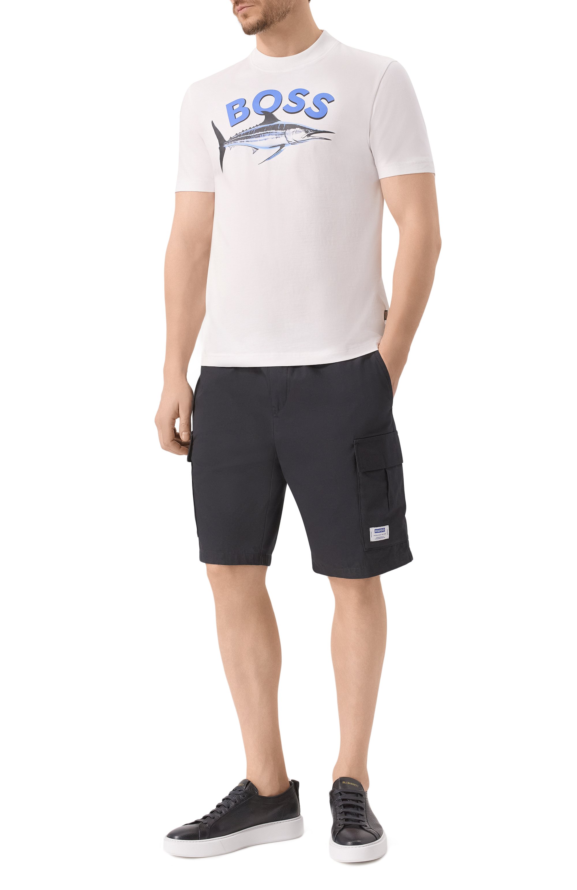 Хлопковые шорты HUGO BLUE, арт. 50517924, фото 2