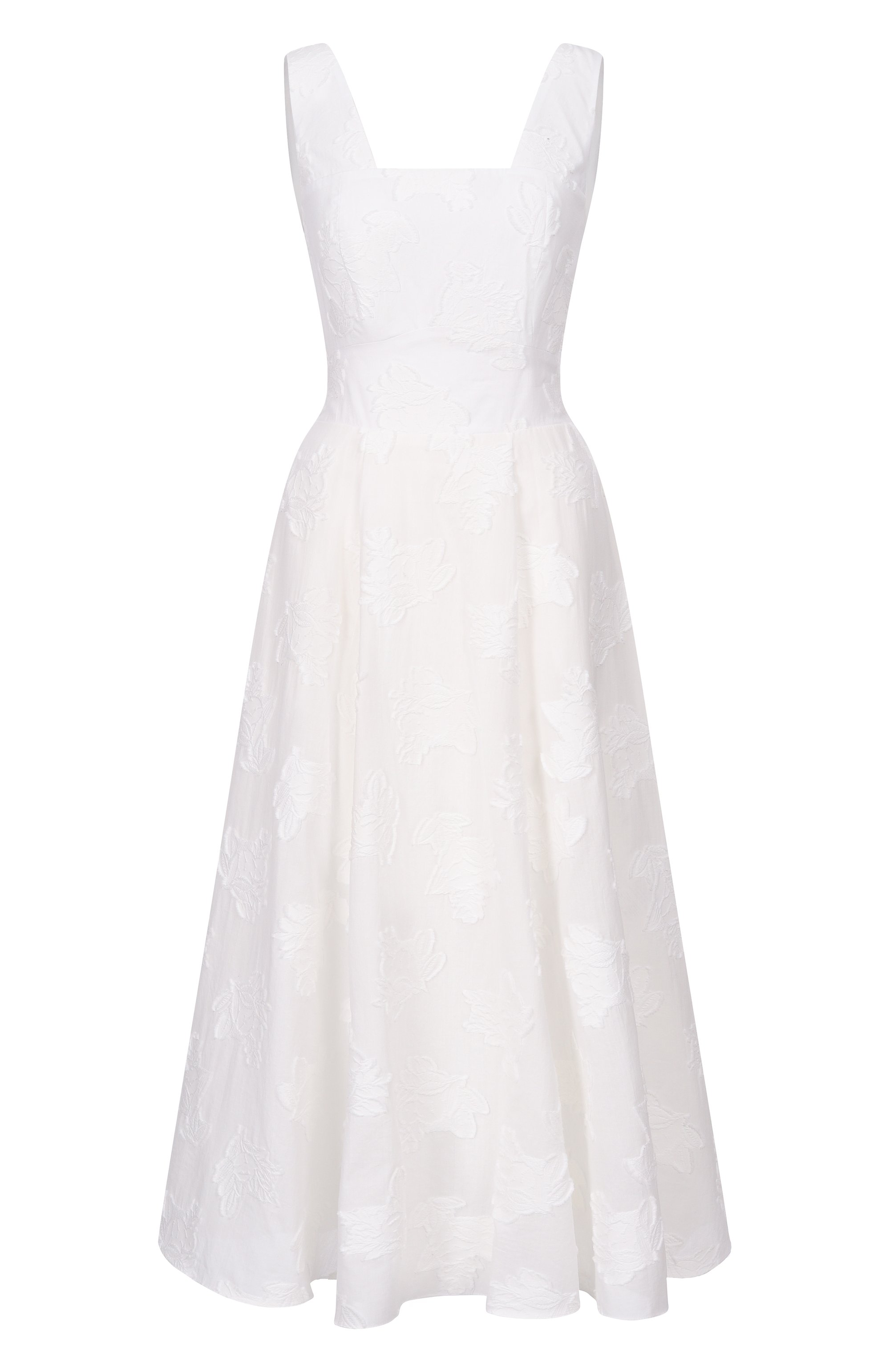 Хлопковое платье FREEAGE белого цвета по цене 78980 руб., арт. WS26.DR190.1010.101, фото 1 Хлопковое платье FREEAGE, арт. WS26.DR190.1010.101, фото 1