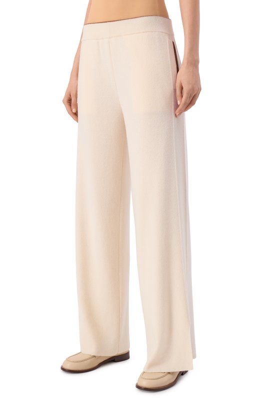 Брюки из шерсти и кашемира Kiton DMKY001K0545H01 Кремовый  DMKY001K0545H01 Фото 3