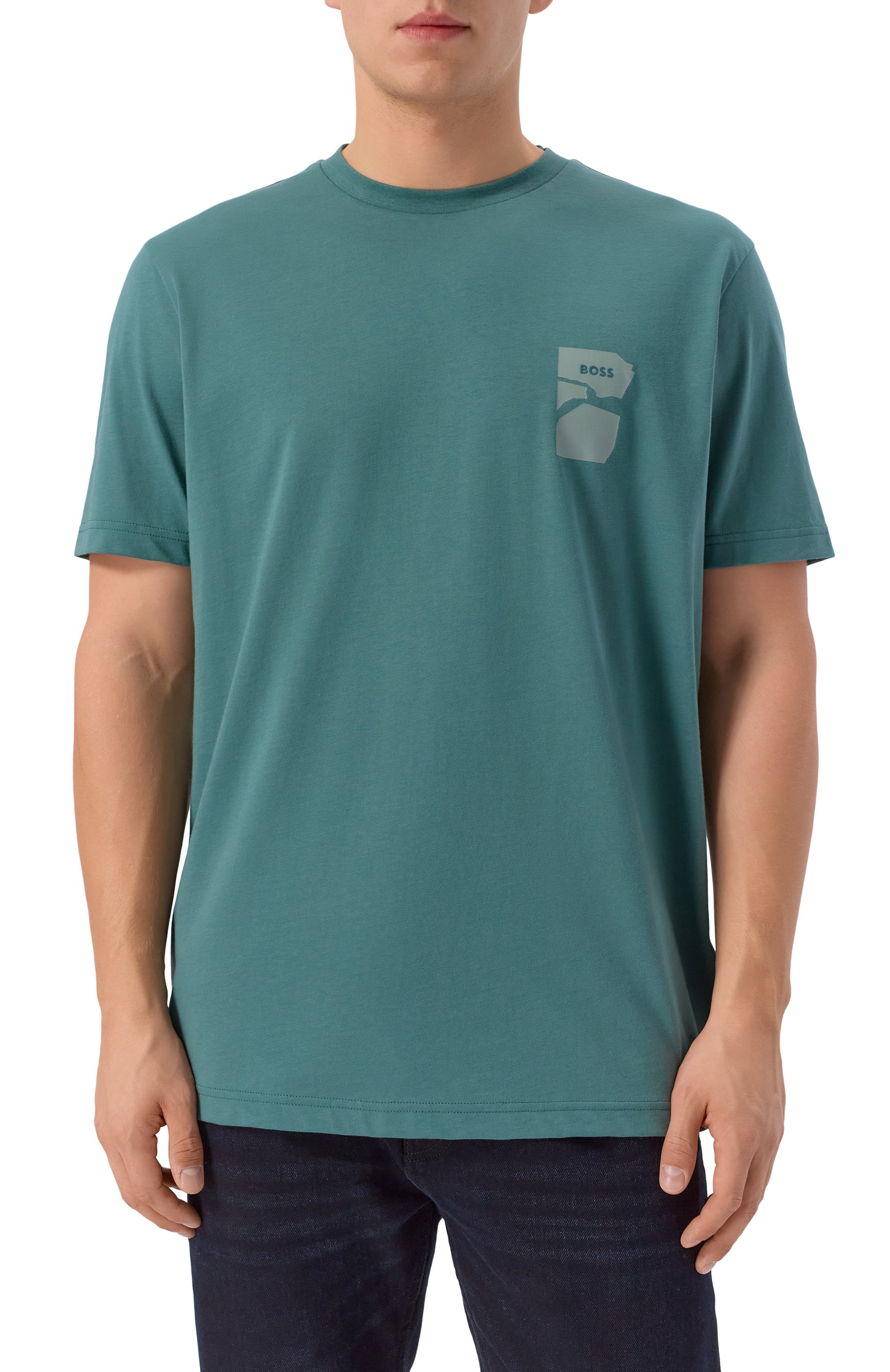 Хлопковая футболка BOSS ORANGE, арт. 50554610, фото 3