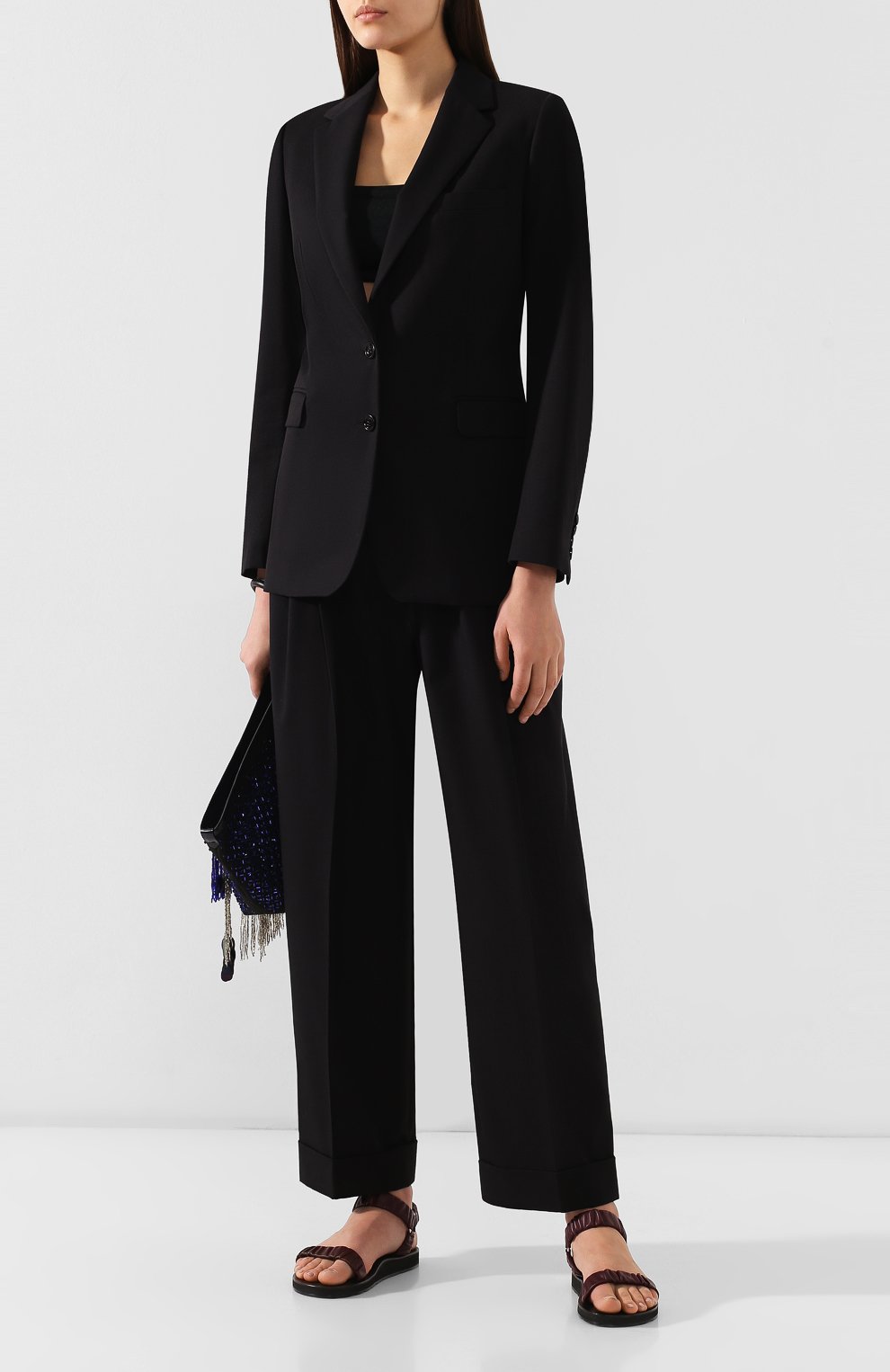 Жакет из смеси хлопка и шерсти DRIES VAN NOTEN черного цвета по цене 59950 руб., арт. 191-10427-7286, фото 2 Жакет из смеси хлопка и шерсти DRIES VAN NOTEN, арт. 191-10427-7286, фото 2