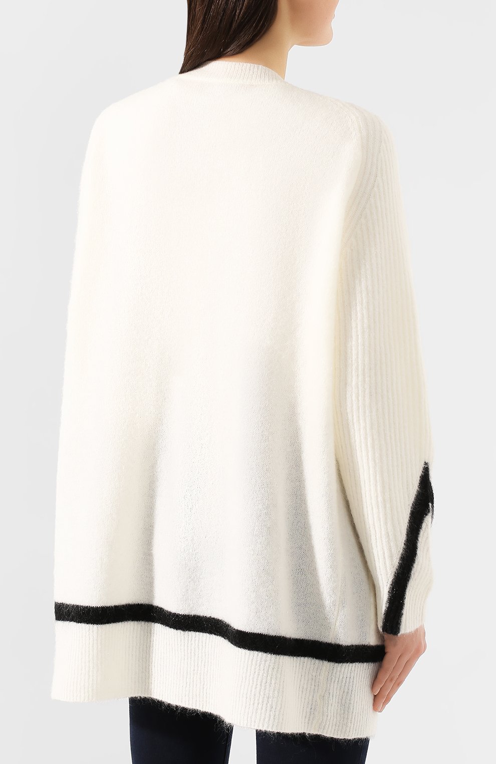 Кардиган BY MALENE BIRGER белого цвета по цене 24400 руб., арт. Q56560128/RETZIA, фото 4 Кардиган BY MALENE BIRGER, арт. Q56560128/RETZIA, фото 4