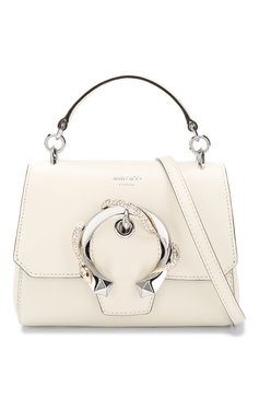 Женская сумка madeline JIMMY CHOO белого цвета, арт. MADELINE T0PHANDLE/S/YTL | Фото 6 (Размер: mini; Ремень/цепочка: На ремешке; Материал: Натуральная кожа; Сумки-технические: Сумки top-handle, Сумки через плечо; Материал сплава: Проставлено; Драгоценные камни: Проставлено)