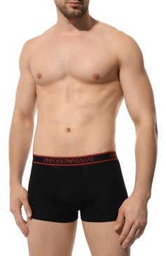 Мужские комплект из трех боксеров EMPORIO ARMANI черного цвета, арт. 111357/4F717 | Фото 6 (Нос: Не проставлено; Материал сплава: Проставлено; Материал внешний: Хлопок; Мужское Кросс-КТ: Трусы; Кросс-КТ: бельё; Трусы М: Боксеры)