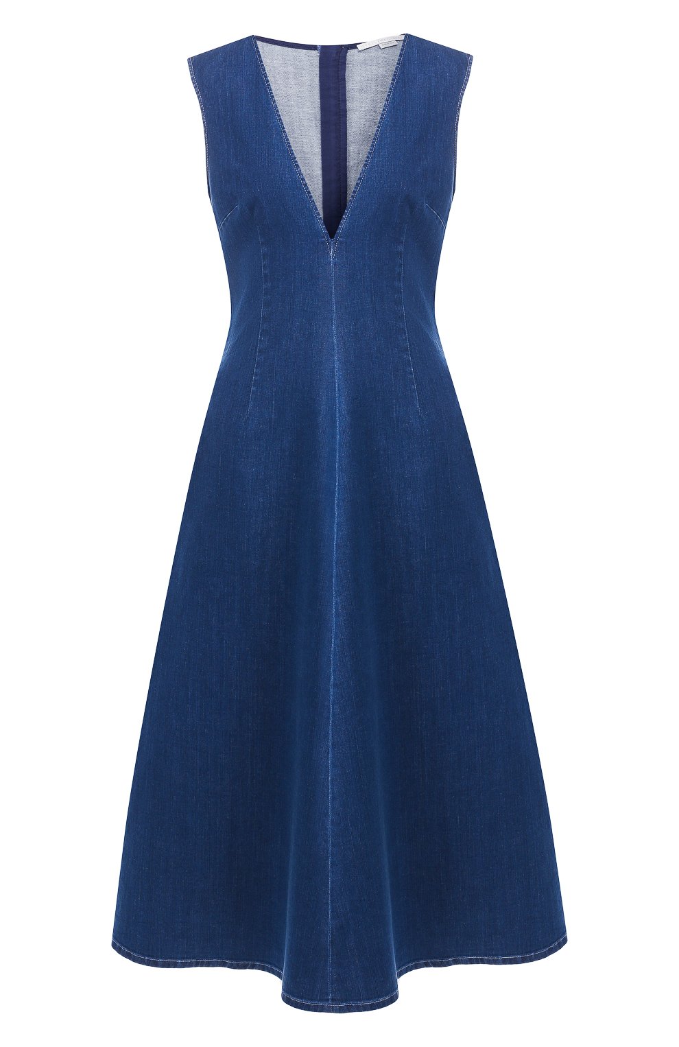 Джинсовое платье STELLA MCCARTNEY синего цвета по цене 45850 руб., арт. 557442/SMH20, фото 1 Джинсовое платье STELLA MCCARTNEY, арт. 557442/SMH20, фото 1