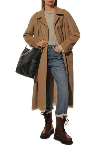 Кожаные сапоги MIU MIU, арт. 5U390D-3LEN-F0046-040, фото 2