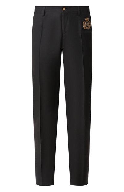 Мужские брюки из шерсти и шелка DOLCE & GABBANA, арт. GY5UMZ/FU3H1