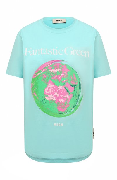 Женская хлопковая футболка MSGM, арт. 3241MDM192 227288