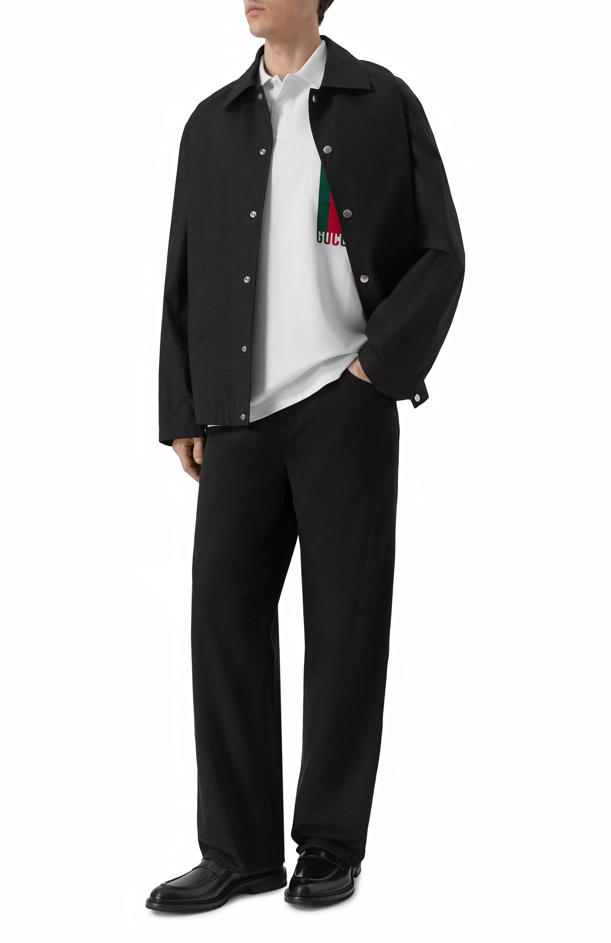 Хлопковое поло GUCCI, арт. 784422/XJG17, фото 2