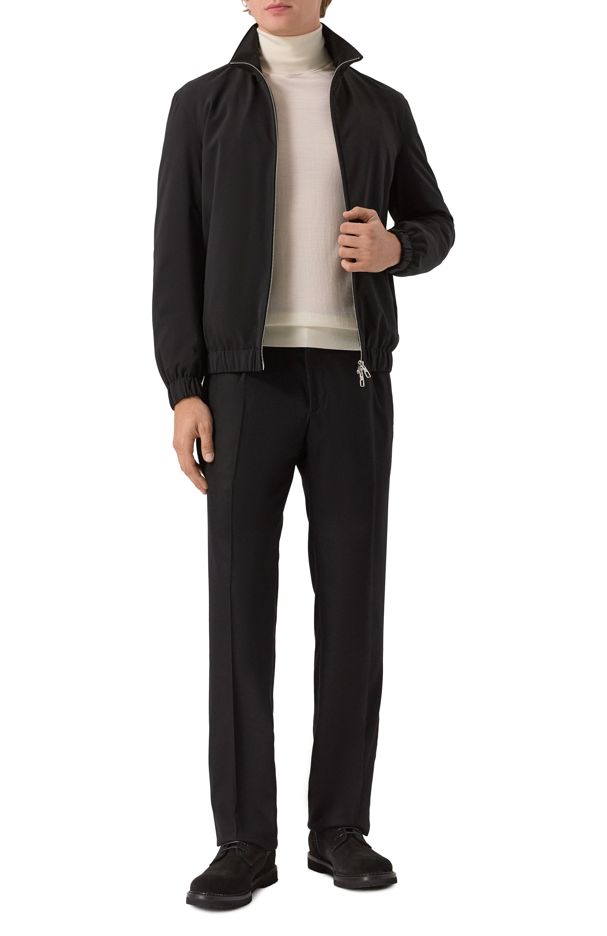 Замшевые ботинки W.GIBBS черного цвета по цене 63050 руб., арт. 2035016/CAM0SCI0 RAIN, фото 2 Замшевые ботинки W.GIBBS, арт. 2035016/CAM0SCI0 RAIN, фото 2