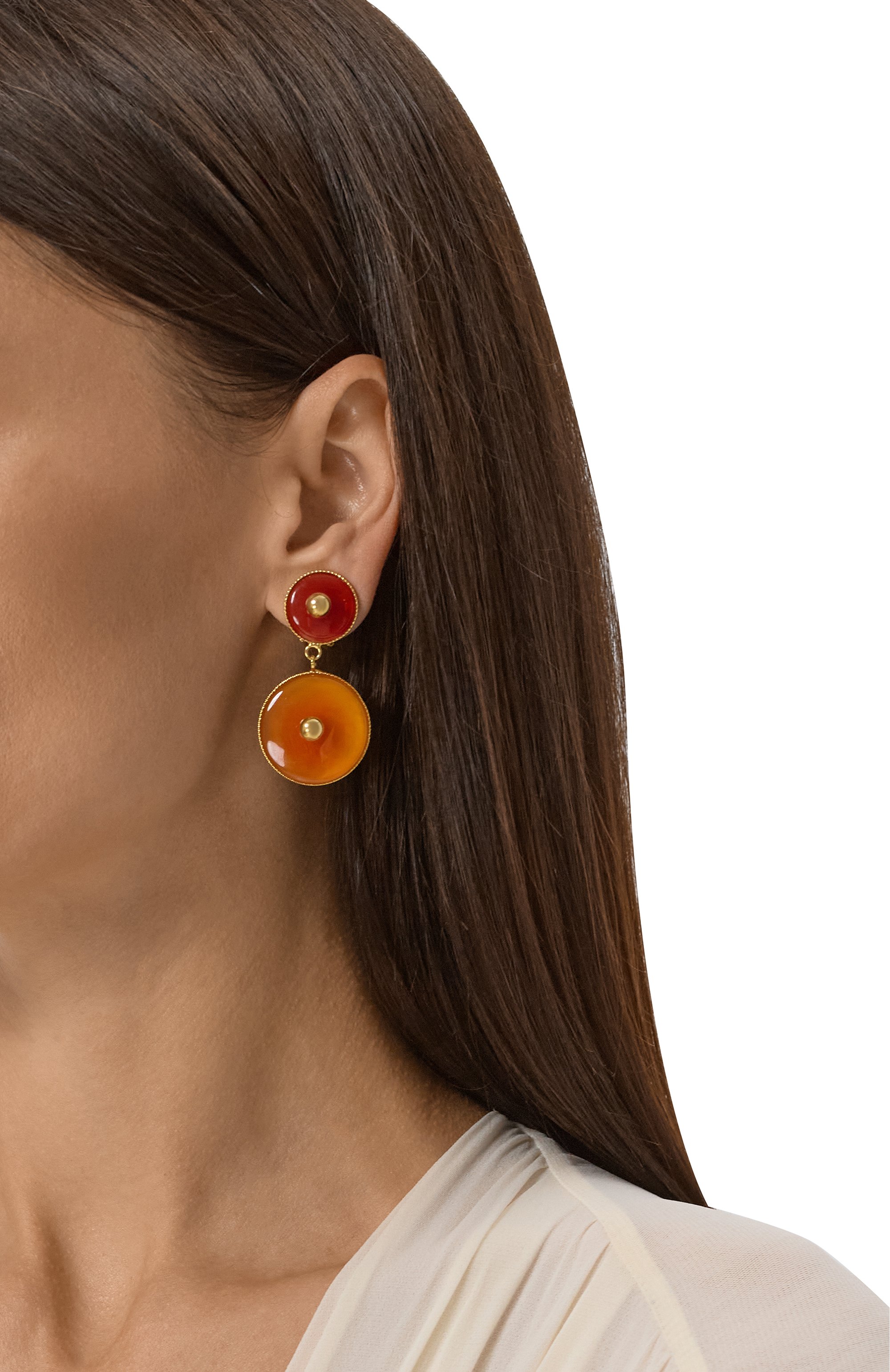 Клипсы CRYSTALLINE JEWELLERY коричневого цвета по цене 16940 руб., арт. 388XS, фото 2 Клипсы CRYSTALLINE JEWELLERY, арт. 388XS, фото 2