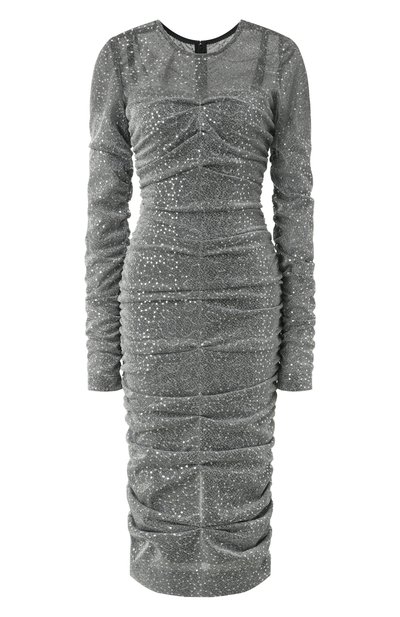 Женское платье с отделкой пайетками DOLCE & GABBANA, арт. F6TMPT/HLM4U