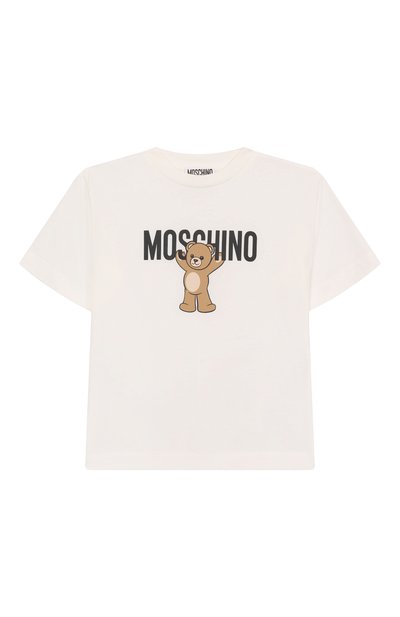 Хлопковая футболка MOSCHINO, арт. HMM05G/LAA10/4-8